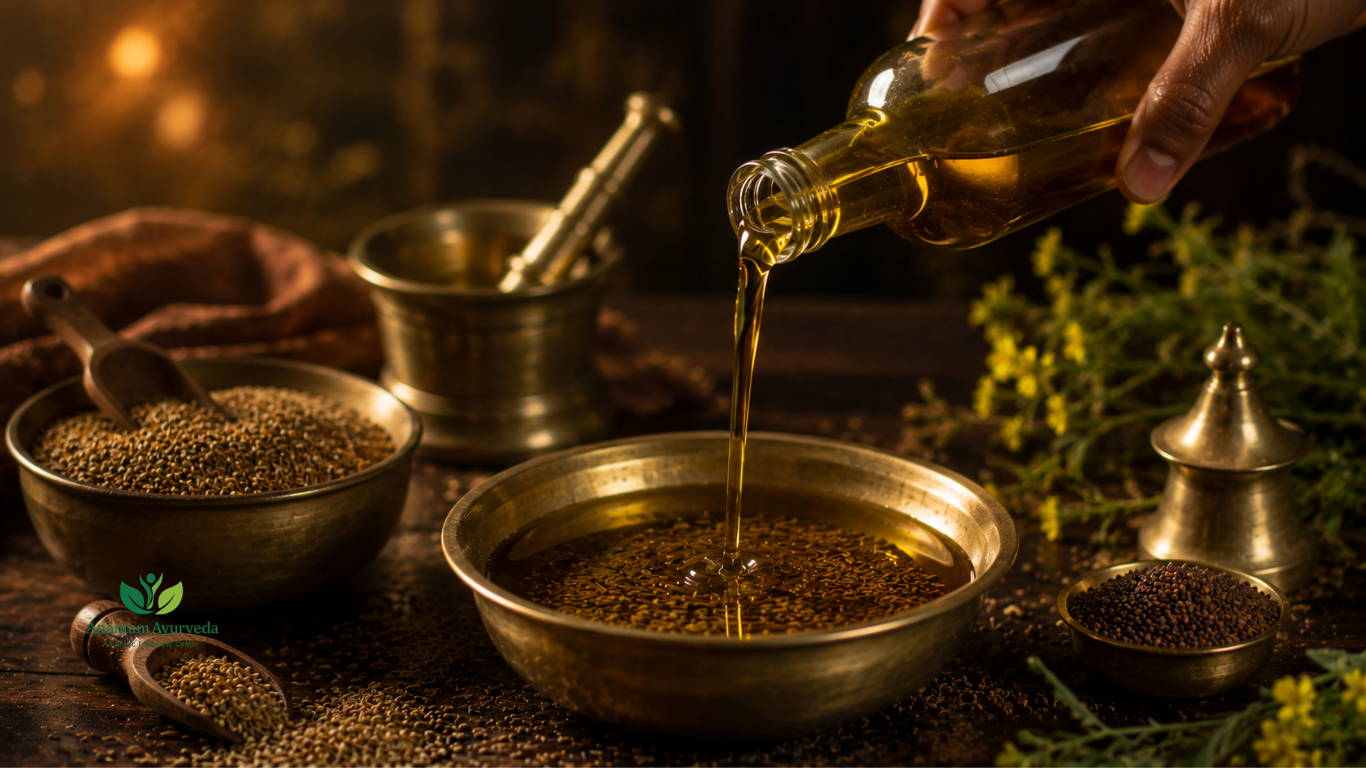 Mustard Oil with Ajwain